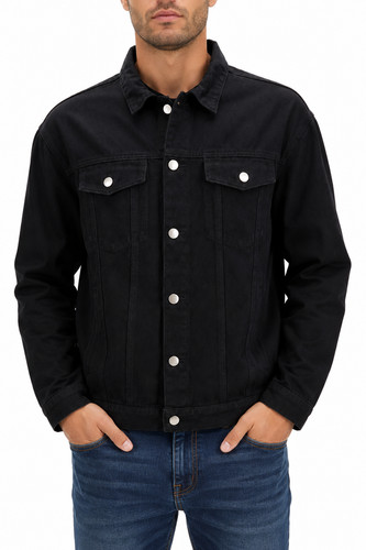 Men casual denim trucker - men's,