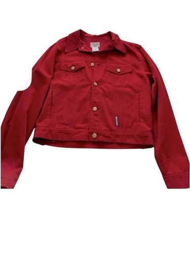 Cerruti 1881 red jean jacket - red,